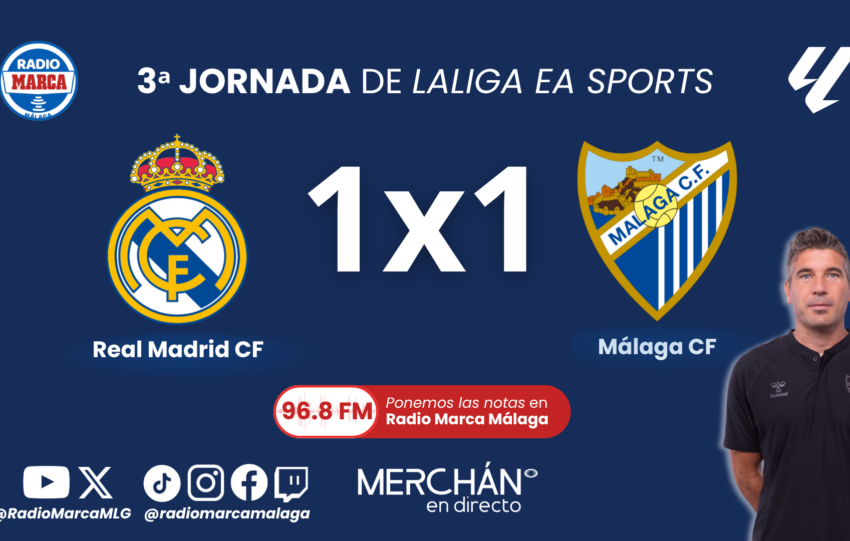 Estas son las notas y el 1x1 del Málaga CF ante el Real Madrid