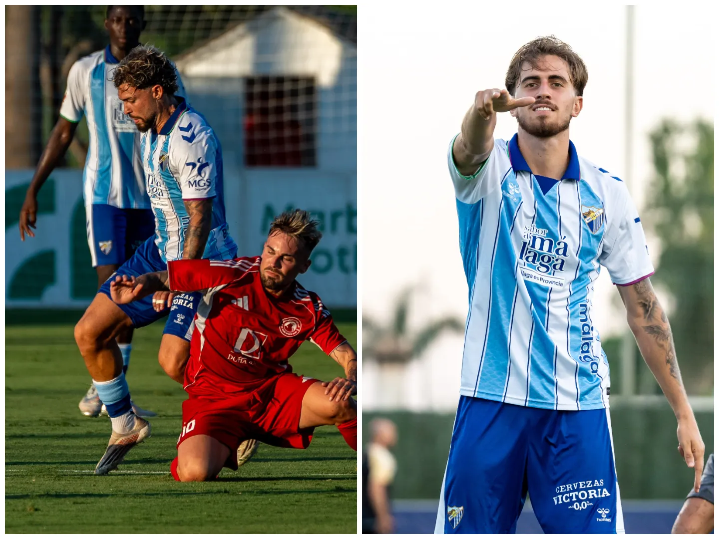 El Málaga CF muestra sus dos caras en pretemporada: dudas en defensa y olfato de gol intacto