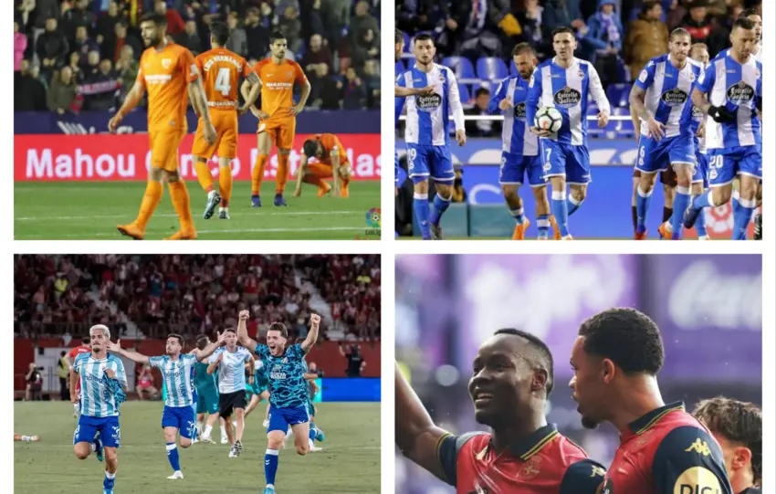 MÁLAGA CF Y DEPORTIVO DOS VIDAS PARALELAS Y CRUZADAS