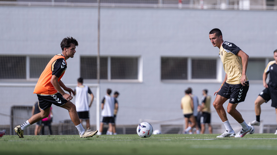 El Málaga CF ya trabaja en Estepona: primera sesión del 'stage' con Alfonso Herrero de vuelta al grupo