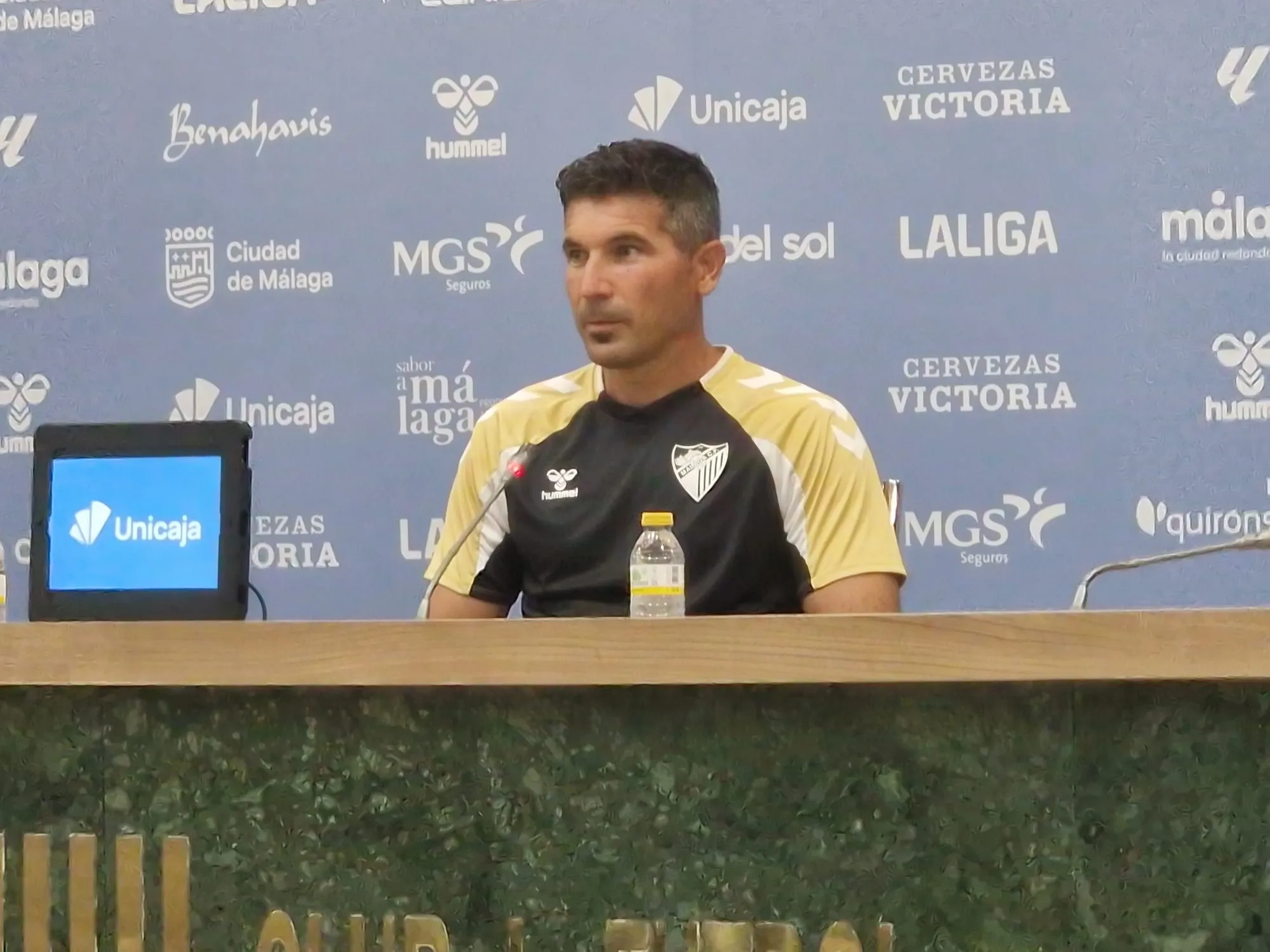 Funes: "La liga para el Málaga no acaba en el Metropolitano"