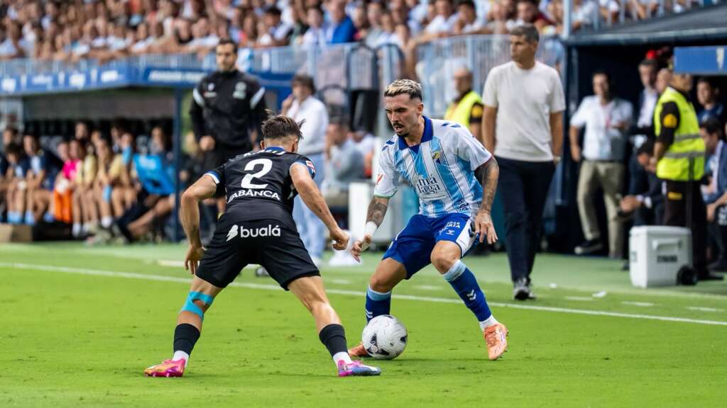 CRÓNICA Málaga CF - Deportivo de A Coruña | Punto de partida agridulce 2 joaquin munoz malaga cf deportivo coruna