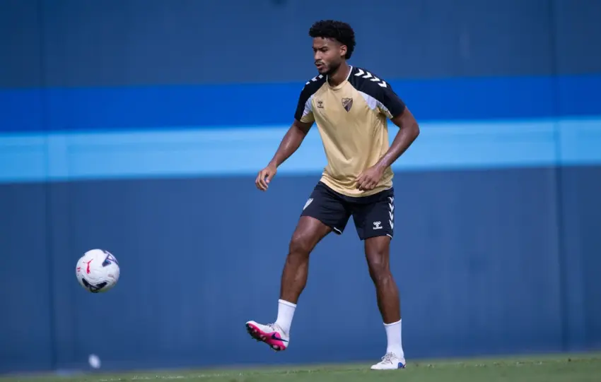 cajuste málaga cf entreno