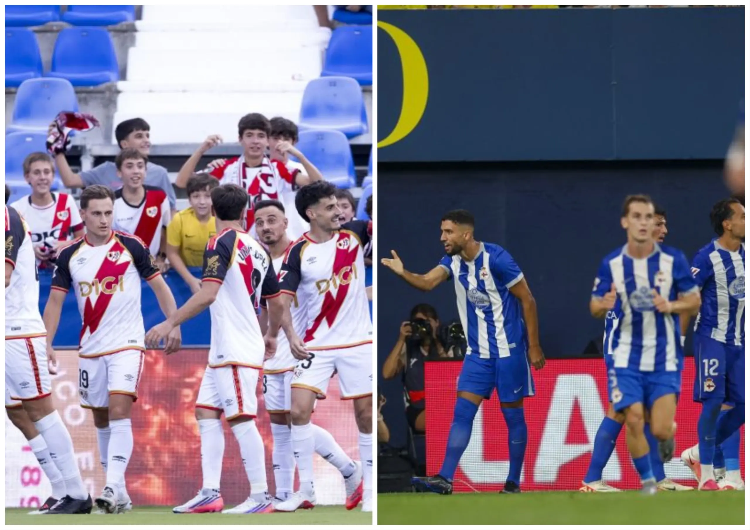 Dépor y Racing, cara y cruz de recién ascendidos en un sábado de remontadas