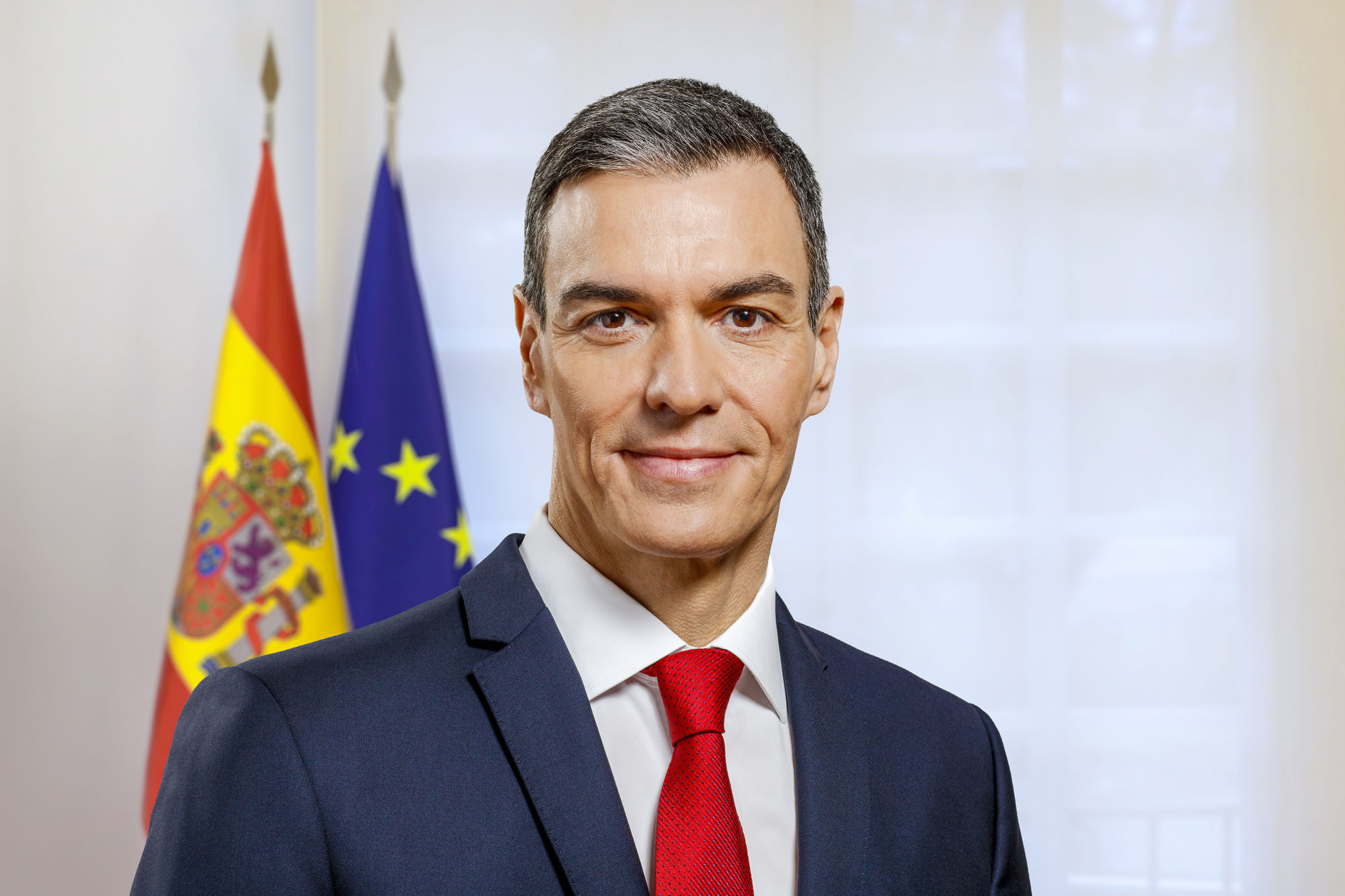 edro Sánchez, presidente del Gobierno español, durante una comparecencia ante los medios