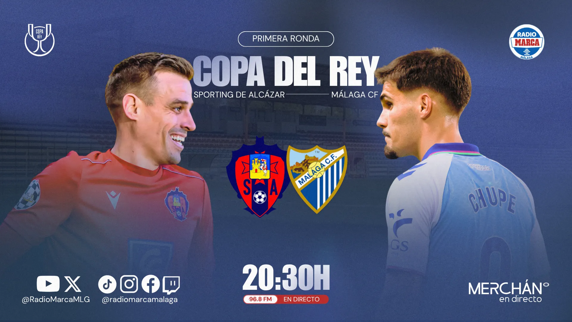 ¡Sigue EN DIRECTO el Sporting de Alcázar vs Málaga CF de la Copa del Rey!