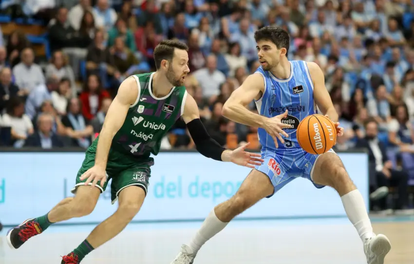 Este es el resumen de la victoria del Unicaja ante el Río Breogán en Lugo (90-103)