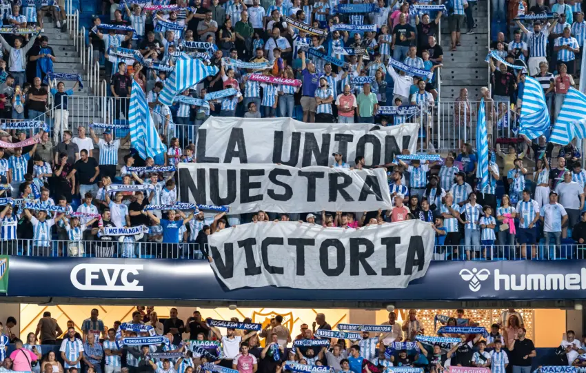Málaga aficion fe contracronica juanje fernandez
