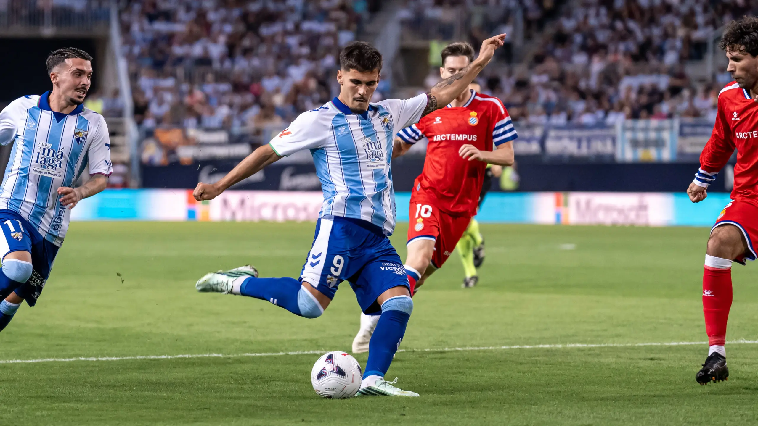 El Málaga CF promedia menos de tres disparos a puerta por partido