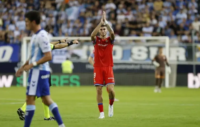 Así fue el regreso de Roberto a La Rosaleda